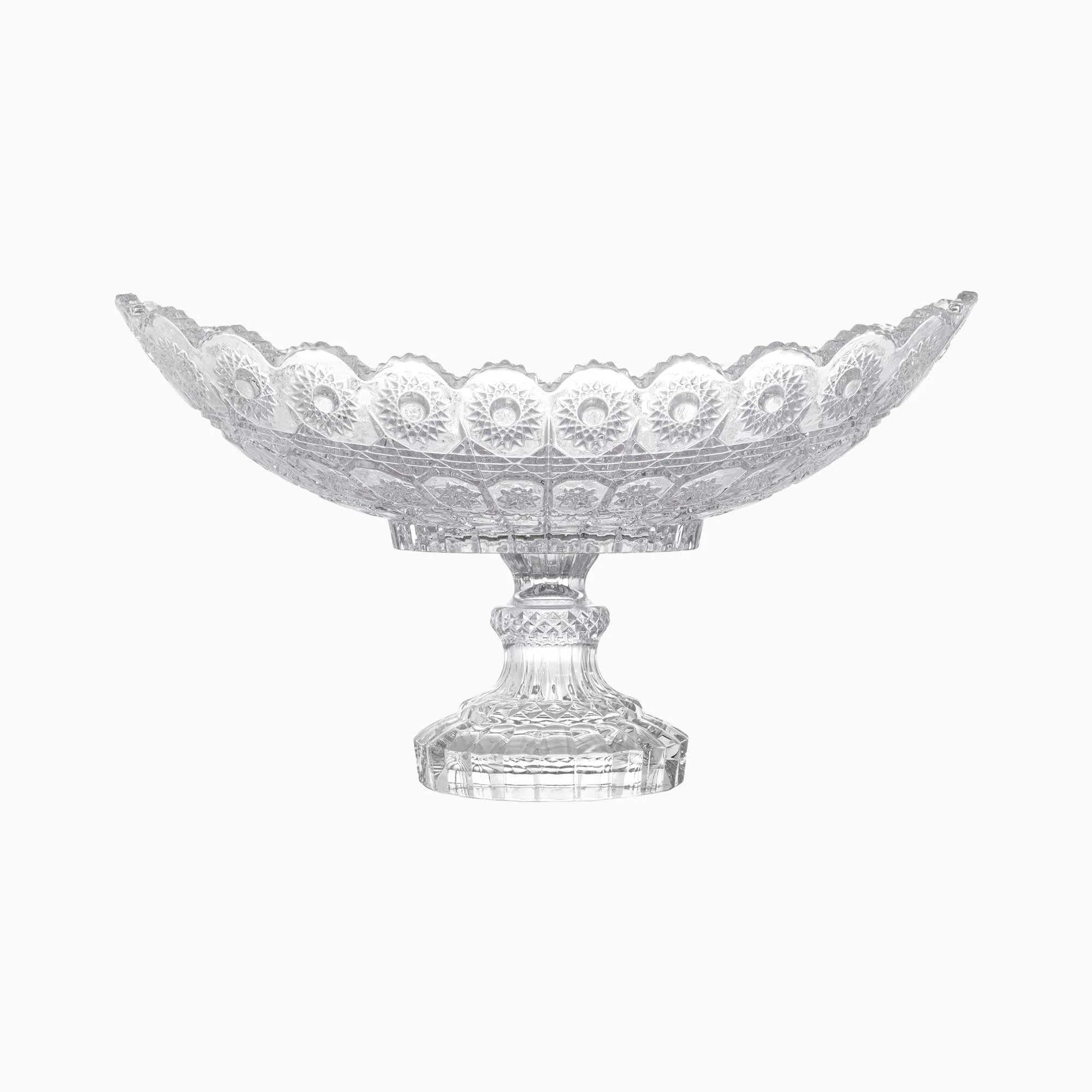 Glass Fruit Bowl on Foot, SK09672402W