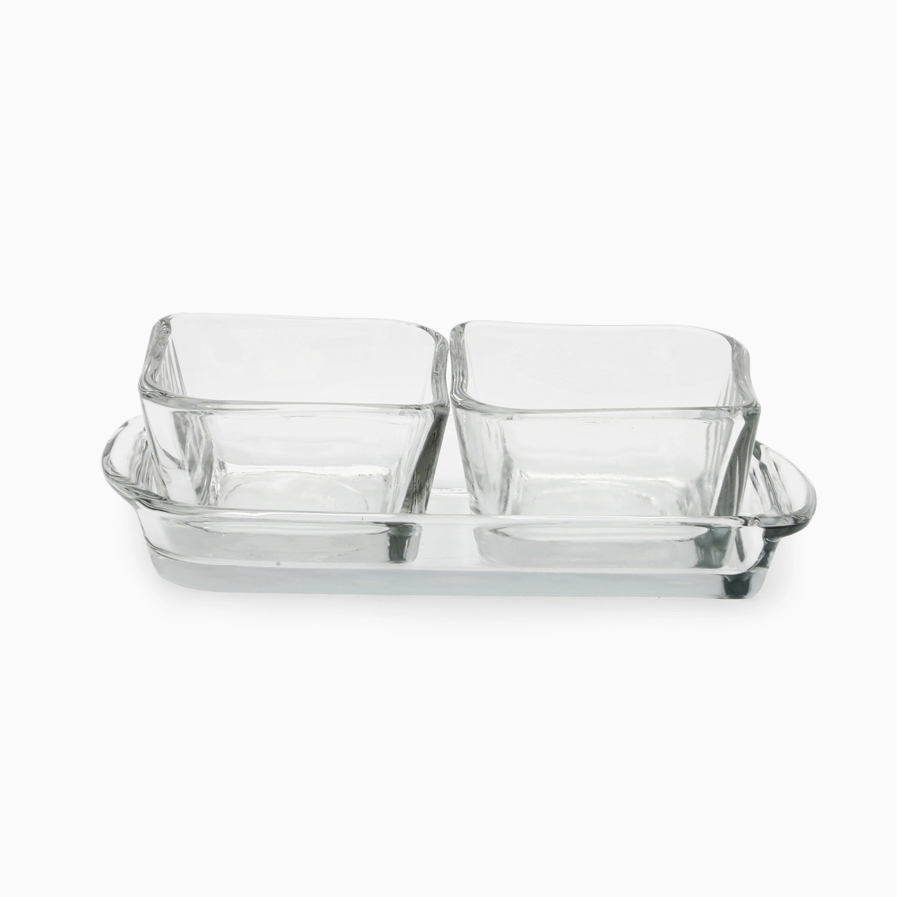 Two-piece glass serving set | code:37J17P21