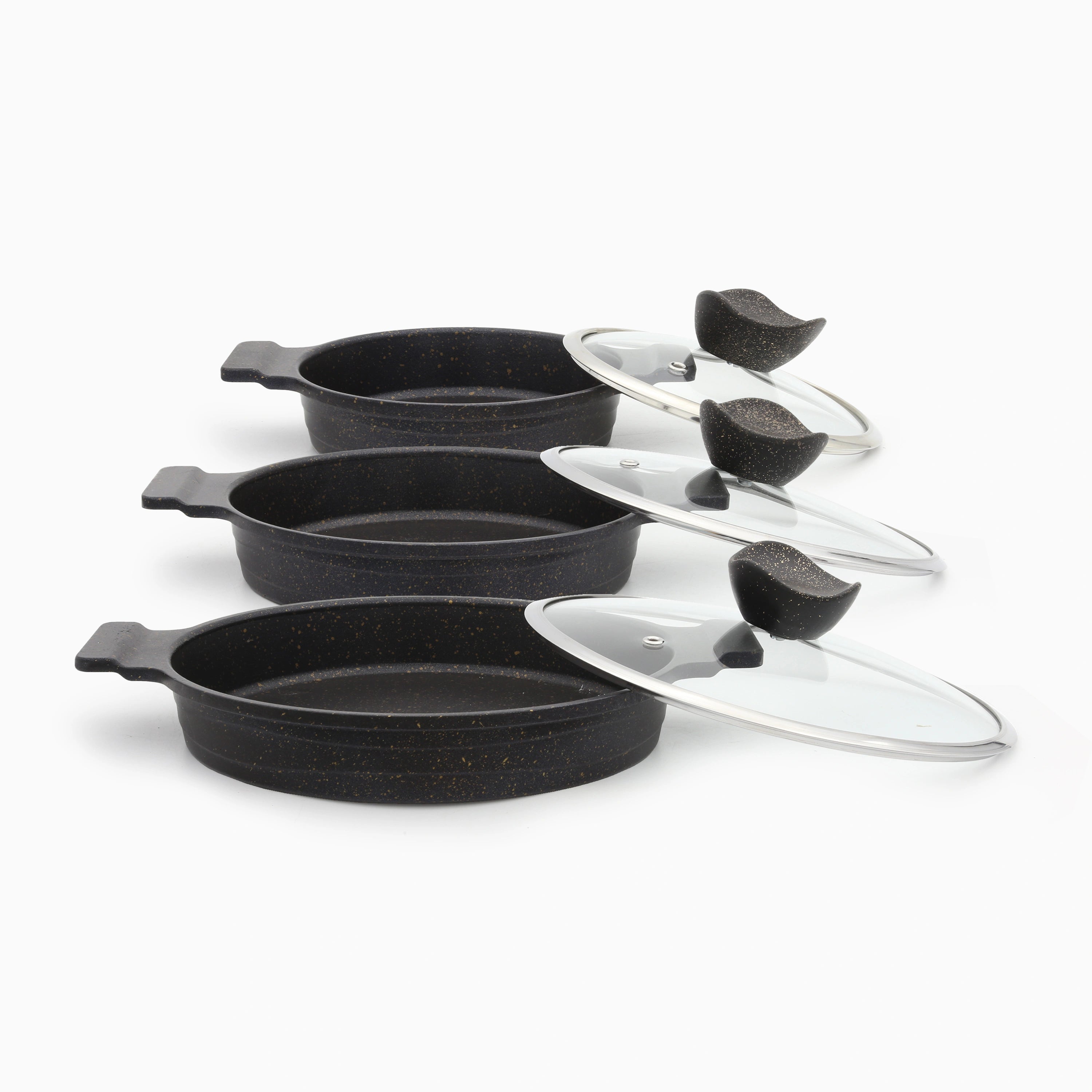 Frying pan | Black-6pcs