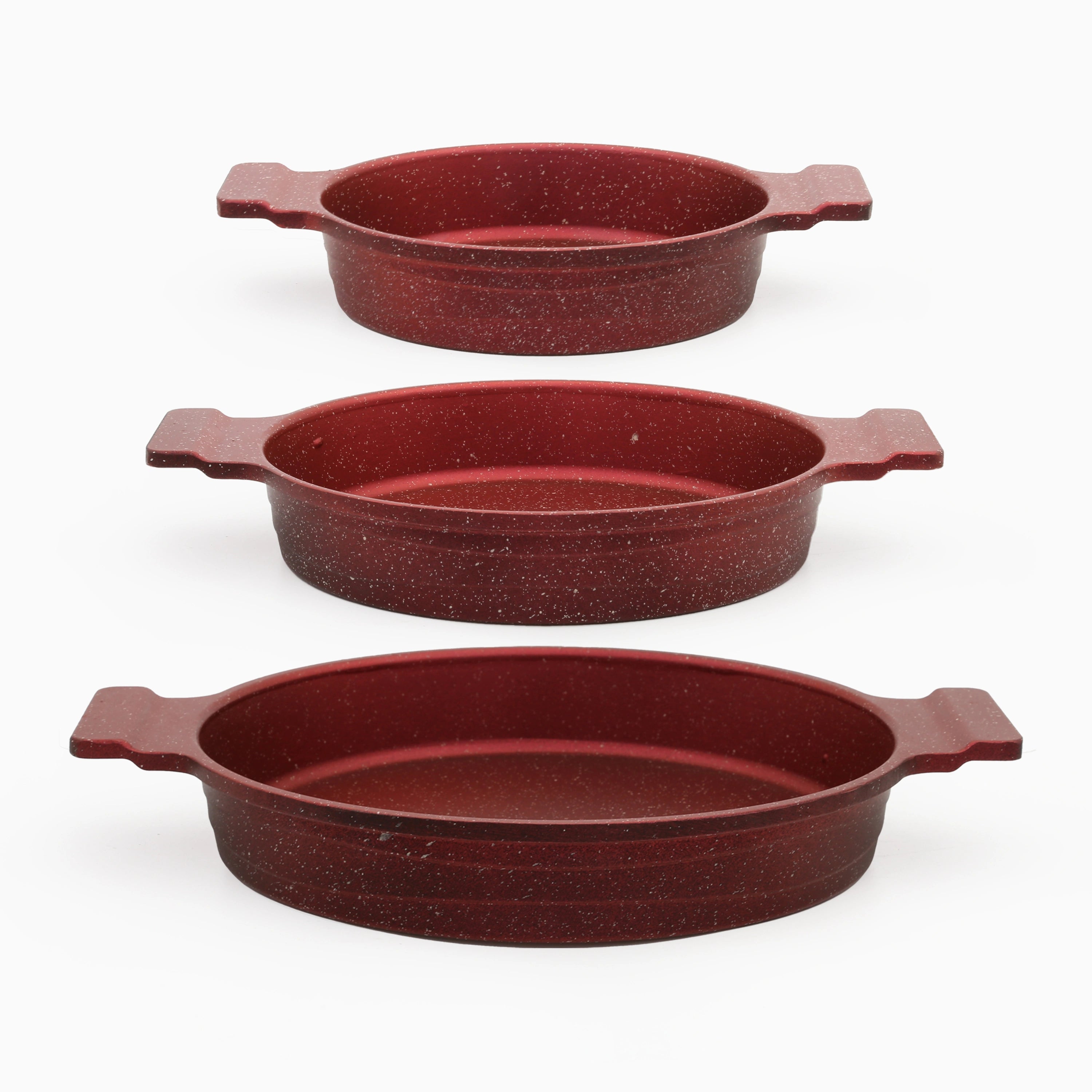 Frying pan | Red-3pcs