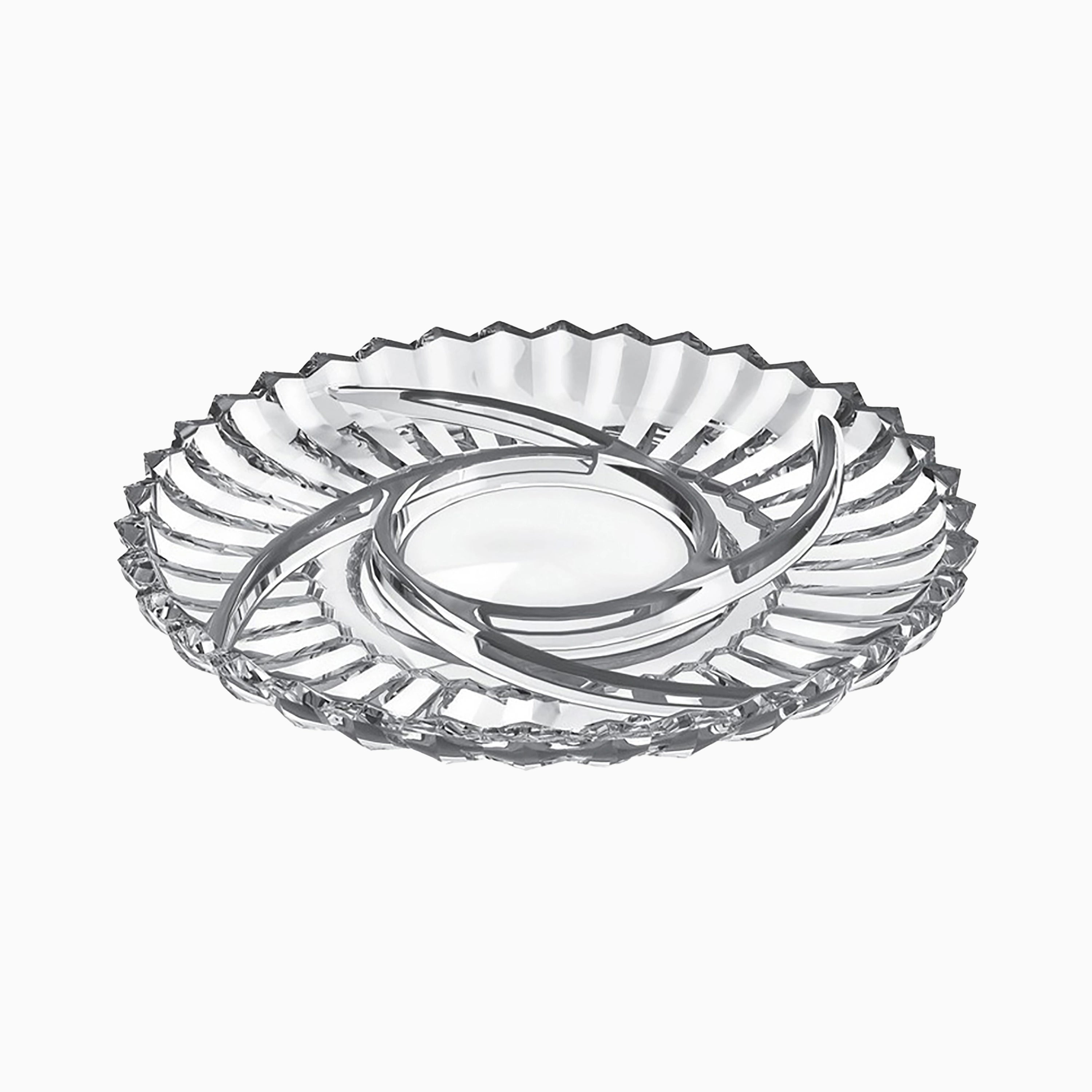 Celiene 5-Section Glass Serving Platter